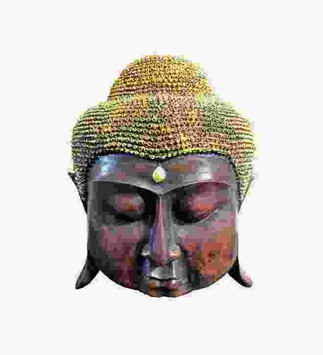 BUDDHA HOLZMASKE
